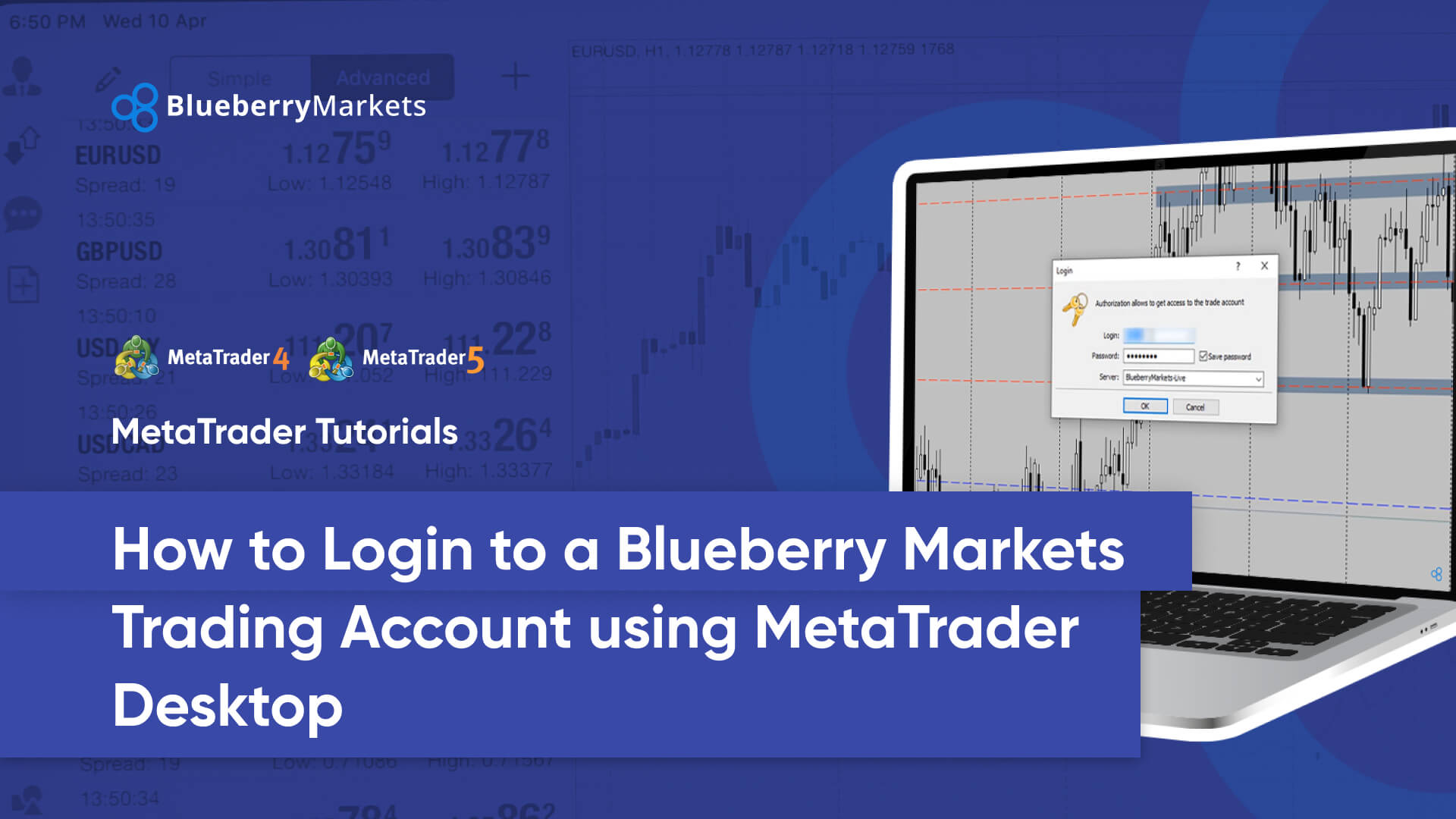 How To Login to a Blueberry Markets Trading Account Using MetaTrader Desktop